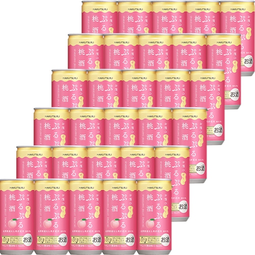 白鶴 ぷるぷる桃酒 190ml×30本 お酒のゼリー リキュール u-sa