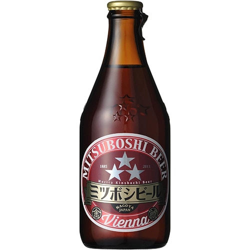 盛田金しゃちビール ミツボシビール ウィンナスタイルラガー 330ml×24本(6本入×4ケース) u-yu