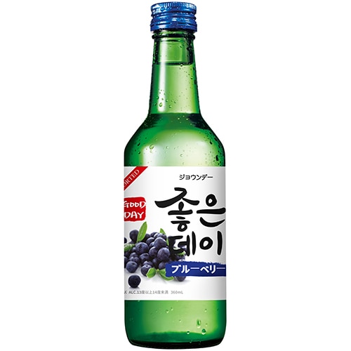 ウリスル ジョウンデー ブルーベリー 360ml×20本 韓国焼酎 リキュール u-yu