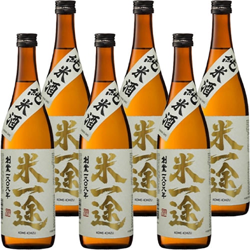 小山本家酒造 純米酒 米一途 720ml×6本 1ケース u-yu
