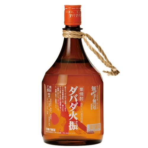 【無手無冠】★★ 栗焼酎　ダバダ火振 ★★　900ML 　１ケース（12本入） 無手無冠】 栗焼酎 ダバダ火振 900ML 1ケース（12