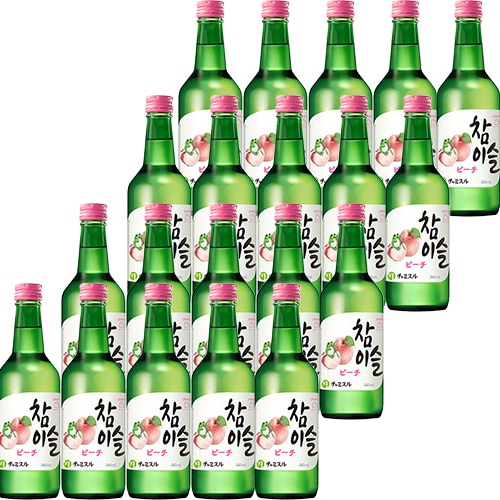 眞露 チャミスル ピーチ 360ml×20本 1ケース u-yu