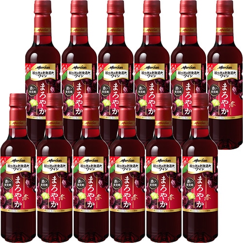 メルシャン 酸化防止剤無添加ワイン まろやか赤 ペットボトル 720ml×12本 u-sa