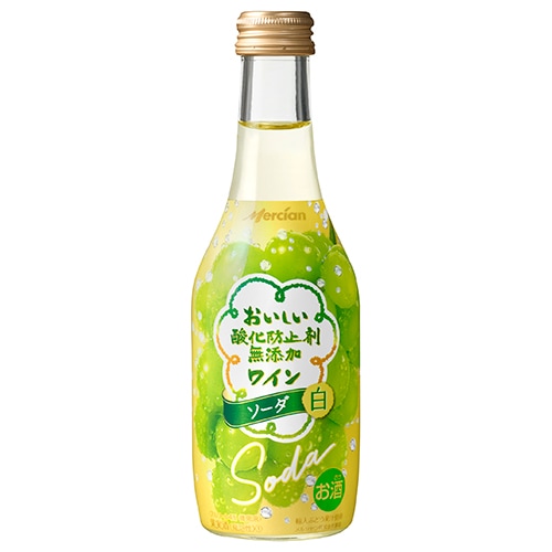 メルシャン おいしい酸化防止剤無添加ワイン ソーダ 白 250ml×12本 u-yu