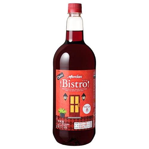メルシャン ビストロ やわらか赤 1.5Lペットボトル 1500ml×6本 1ケース u-sa