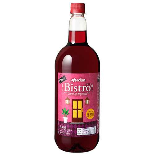 メルシャン ビストロ フルーティ赤甘口 1.5Lペットボトル 1500ml×6本 1ケース u-sa