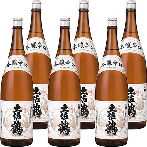 土佐鶴 上等 土佐鶴 本醸造 辛口 1.8L瓶 1800ml×6本 u-yu