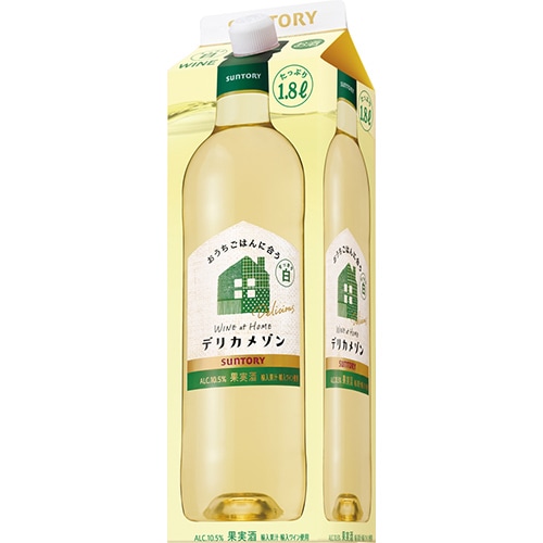 サントリー デリカメゾン 白 1.8Lパック 1800ml×6本 1ケース u-sa