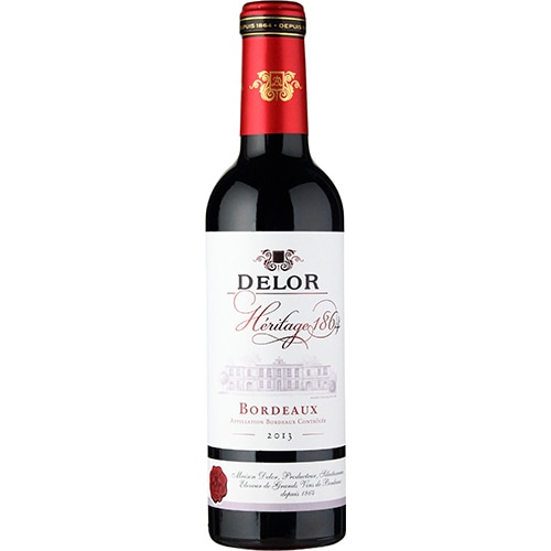 デロー ボルドー ルージュ ハーフ 375ml×12本 フランス u-yu
