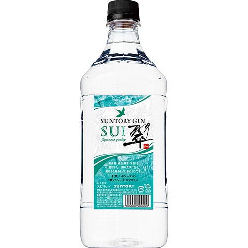 サントリー ジャパニーズジン 翠 1.8Lペットボトル 1800ml×6本 1ケース u-yu
