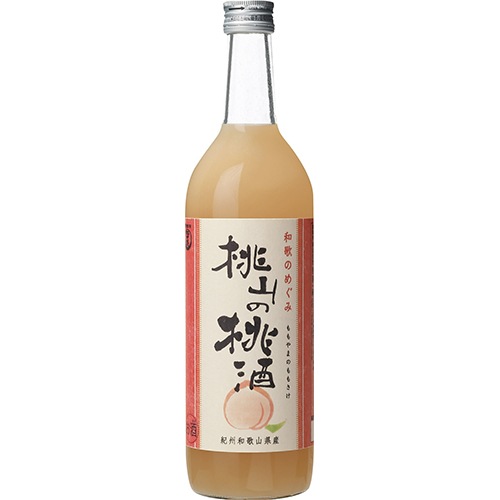 世界一統 和歌のめぐみ 桃山の桃酒 720ml×6本 和歌山 u-yu