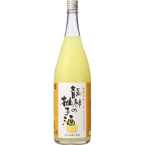 世界一統 和歌のめぐみ 龍神の柚子酒 1.8Ｌ瓶 1800ml×6本 和歌山 u-yu
