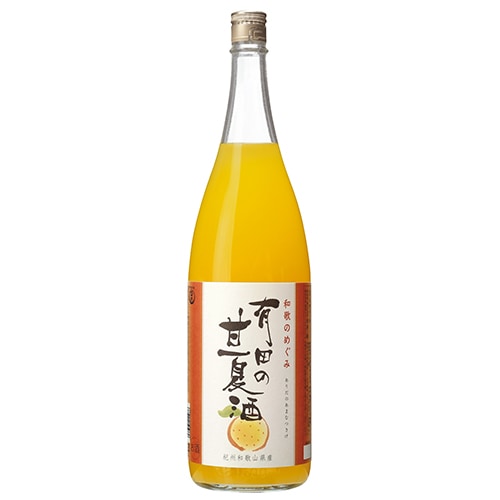 世界一統 和歌のめぐみ 有田の甘夏酒 1.8Ｌ瓶 1800ml×6本 和歌山 u-yu