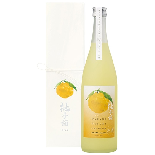 世界一統 和歌のめぐみ プレミアム 柚子酒 720ml 箱入 和歌山 u-yu