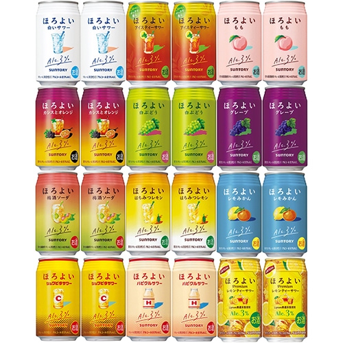 サントリー ほろよいシリーズ 24本セット 350ml×24本（12種×各2本） チューハイセット u-sa