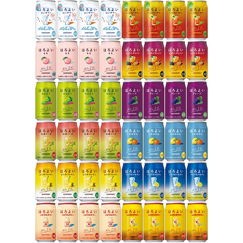 サントリー ほろよいシリーズ 48本セット 350ml×48本（12種×各4本） チューハイセット u-yu