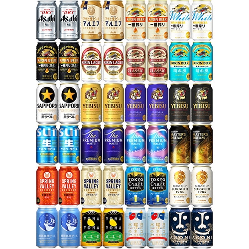 人気ビール24種アソート 350ml×48本 （24種×各2本） 飲み比べ ビールセット u-yu