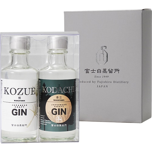 中野BC 富士白蒸留所飲み比べセット 180ml×2本 化粧箱入 クラフトジン 和歌山 u-yu