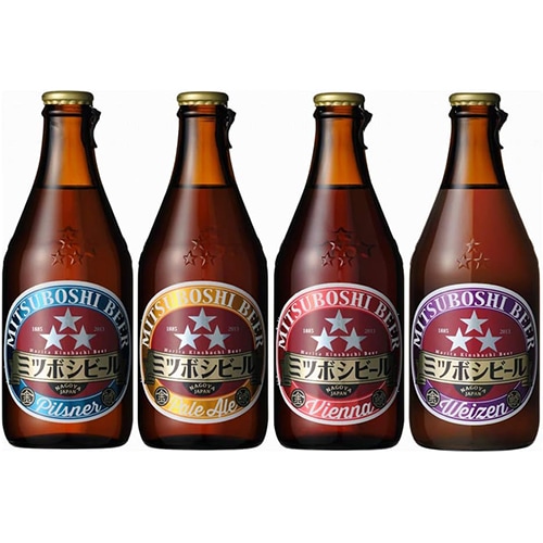 盛田金しゃちビール ミツボシビール 4種セット 330ml×24本(4種×各6本) u-yu