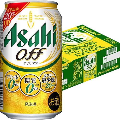 アサヒ アサヒオフ 350ml×24本 1ケース 発泡酒 ビール類 糖質0 プリン体0 u-sa