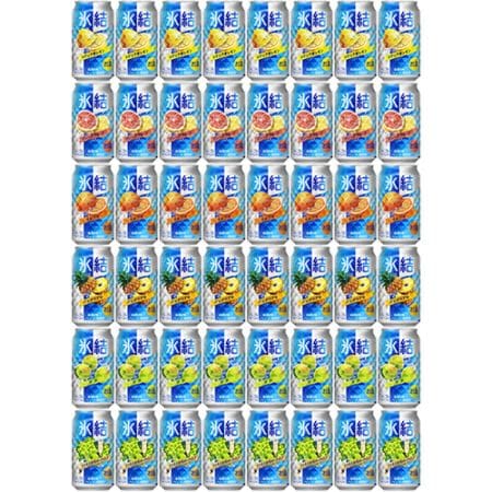 キリン 氷結シリーズ 48本セット 350ml×48本（6種×各8本） チューハイセット u-yu