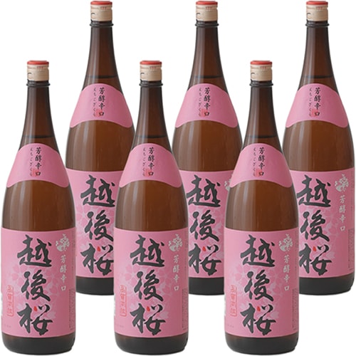 越後桜酒造 普通酒 越後桜 1.8L瓶 1800ml×6本 新潟 u-yu | 日本酒 | 酒