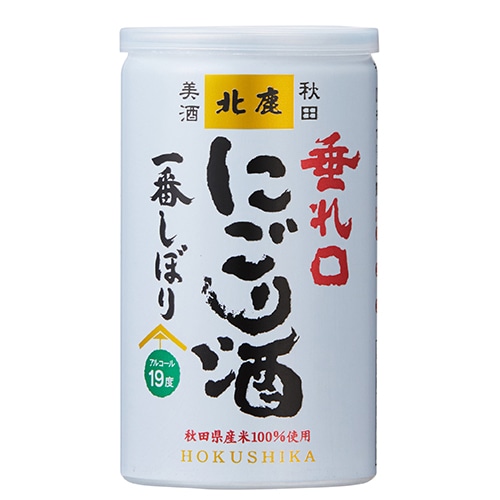 北鹿 垂れ口一番しぼり にごり缶 180ml×30本 1ケース 秋田 u-sa