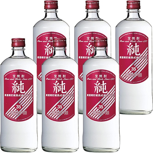 宝酒造 宝焼酎 純 35度 720ml×6本 甲類焼酎 u-yu