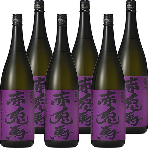 濱田酒造 芋焼酎 紫の赤兎馬 25度 1.8L瓶 1800ml×6本 u-yu