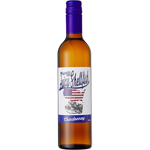 （訳あり特価） ジューシーシェルフィッシュ シャルドネ 500ml×12本 1ケース カリフォルニア 白ワイン u-yu