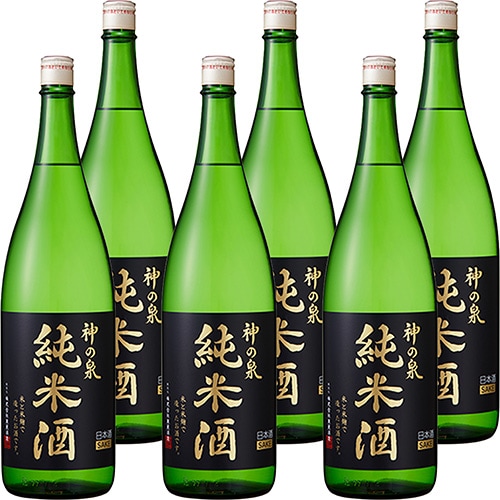 東亜酒造 神の泉 純米酒 1.8L瓶 1800ml×6本 1ケース 埼玉 日本酒 u-yu