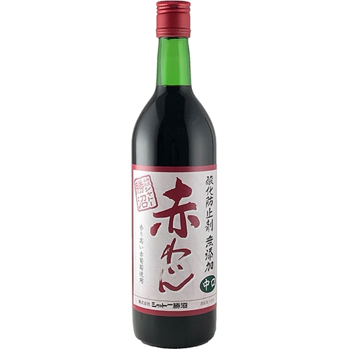 シャトー勝沼 無添加赤わいん 中口 720ml×12本 u-yu