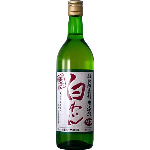 シャトー勝沼 無添加白わいん 甘口 720ml×12本 u-yu