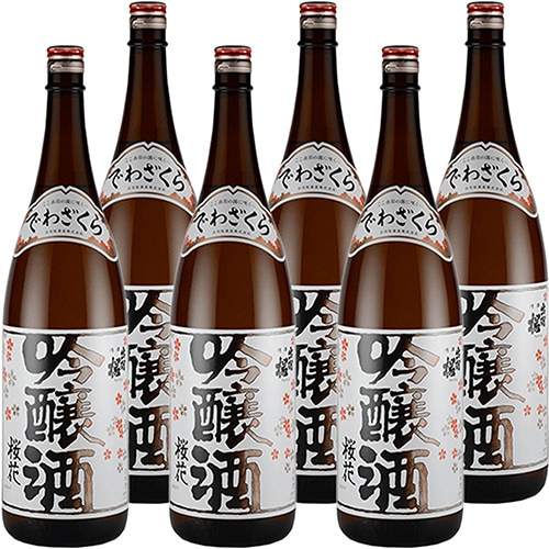 出羽桜酒造 出羽桜 桜花吟醸酒 1.8L瓶 1800ml×6本 山形 u-yu
