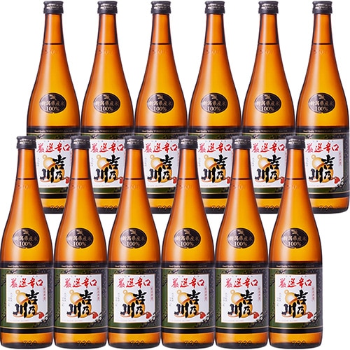 吉乃川 厳選辛口 720ml×12本 新潟 u-yu