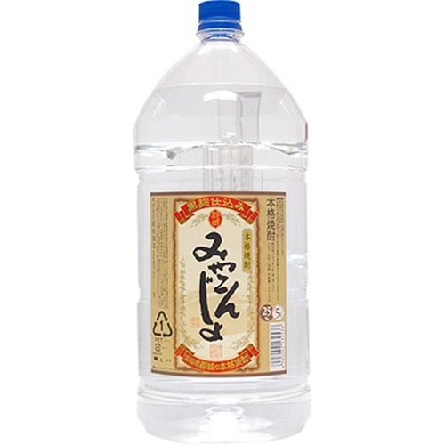 都城酒造 芋焼酎 みやこんじょ 黒麹仕込み 5Lペット 5000ml×4本 1ケース 宮崎 本格焼酎 u-yu