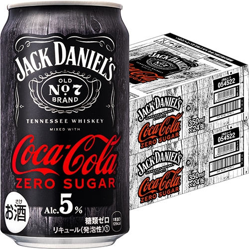 コカ・コーラ ジャックダニエル & コカ・コーラ ゼロシュガー 350ml×24