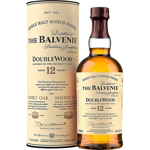 バルヴェニー12年 ダブルウッド 700ml 箱入 正規品 シングルモルト スコッチウイスキー u-yu
