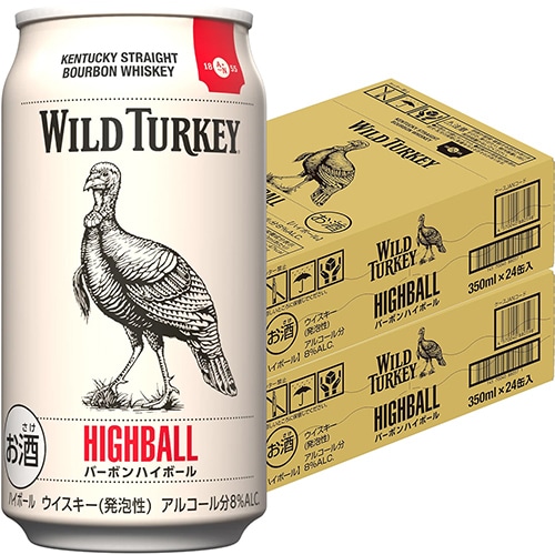 ワイルドターキー バーボンハイボール 350ml×24本 2ケース(48本) u-yu