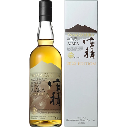 笹の川酒造 YAMAZAKURA シングルモルト安積 2025 EDITION 700ml 箱入 ジャパニーズウイスキー u-yu