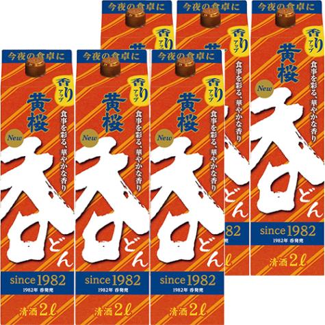 黄桜 呑 2Lパック 2000ml×6本 1ケース 日本酒 清酒 u-yu