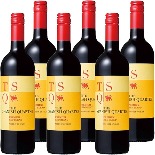 ザ・スパニッシュクォーター 赤 750ml×6本 スペイン カベルネ・ソーヴィニヨン テンプラニーリョ u-yu