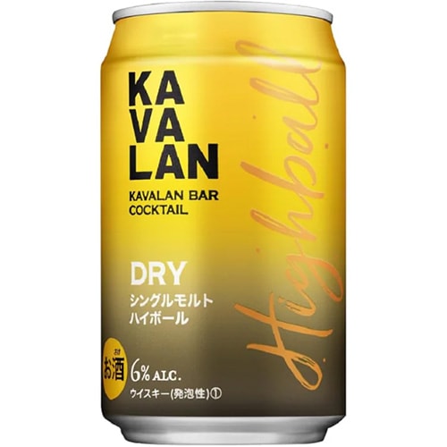 KAVALAN カバラン バーカクテル DRY シングルモルトハイボール 320ml×24缶 2ケース(48本) 台湾 ウイスキー u-yu