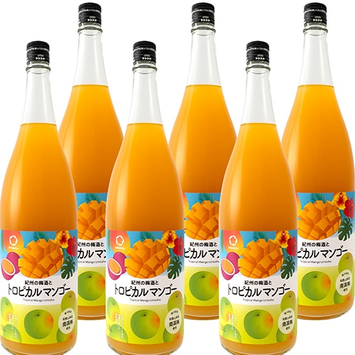 中野BC 紀州の梅酒とトロピカルマンゴー 1.8L瓶 1800ml×6本 和歌山 リキュール u-yu