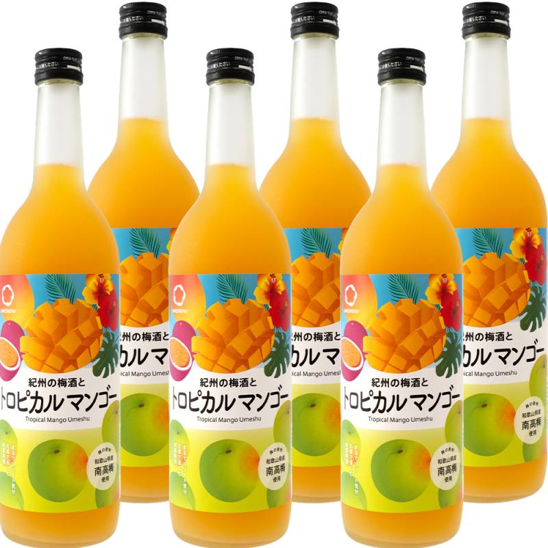 中野BC 紀州の梅酒とトロピカルマンゴー 720ml×6本 和歌山 リキュール u-yu