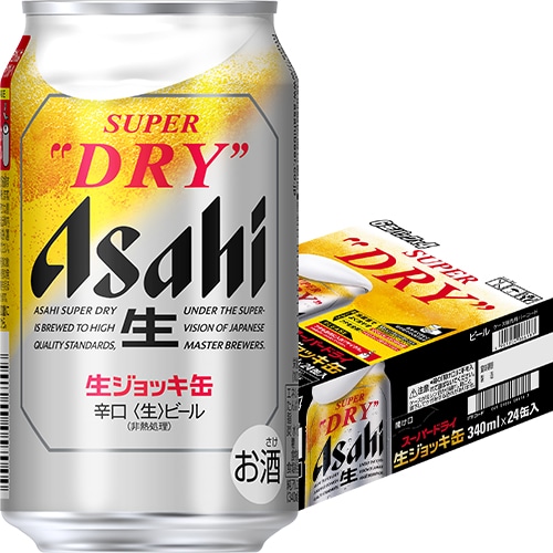 アサヒ スーパードライ 生ジョッキ缶 340ml×24本 1ケース ビール u-sa