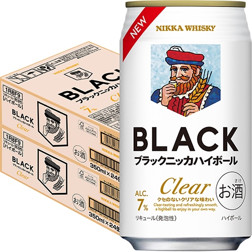 アサヒ ブラックニッカ クリアハイボール 350ml×24本 2ケース（48本） u-yu