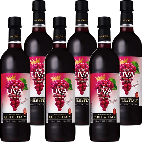 サントリー ザ・ウーヴァ フルーティ&リッチ 720ml×6本 ペットボトル 赤ワイン u-sa