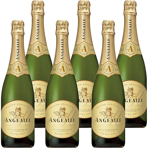 メゾンアンジュエール エクストラドライ 750ml×6本 フランス スパークリング 白 u-yu