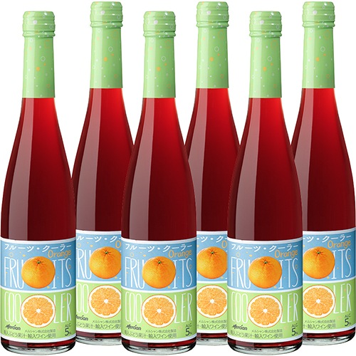 メルシャン フルーツクーラー オレンジ 500ml×6本 赤ワイン 微炭酸 u-yu